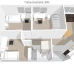 Three Bedroom Apartment 3D Plan