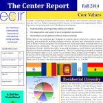 The Center Report Fall 2014
