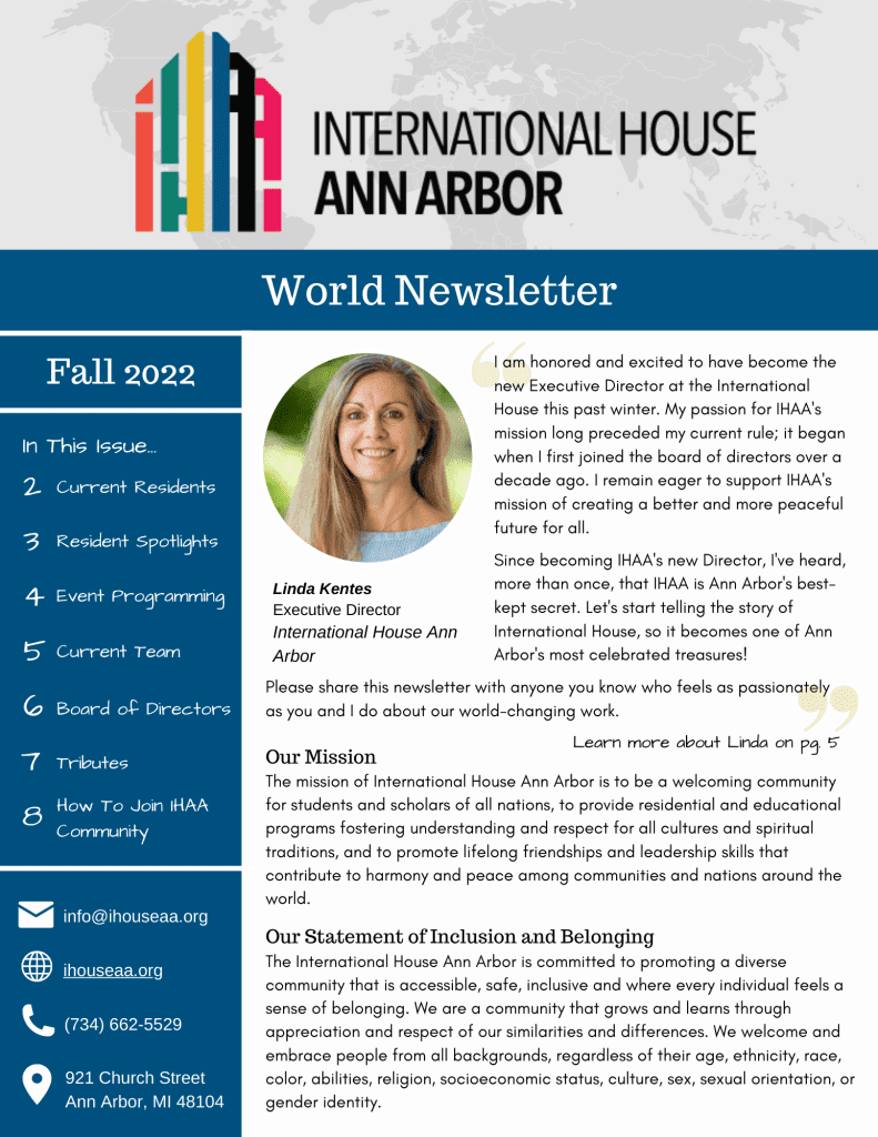 World Newsletter Fall 2022